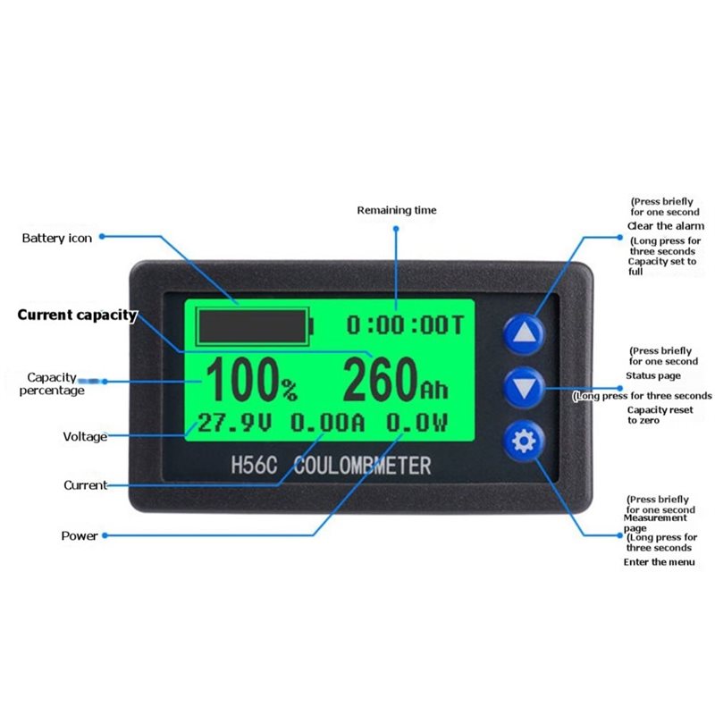 Battery Monitor Coulometer - 【NOVO!】 Testador de Capacidade de Bateria