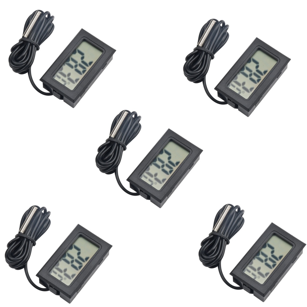 Battery Monitor Coulometer - Mini termômetro digital lcd FY-10 sensor
