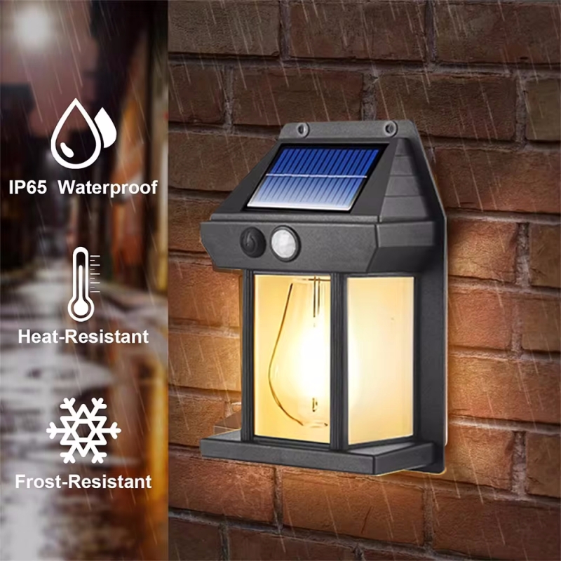 Waterproof Junction Box Solar - Outdoor impermeável Solar Wall Light, Luminous