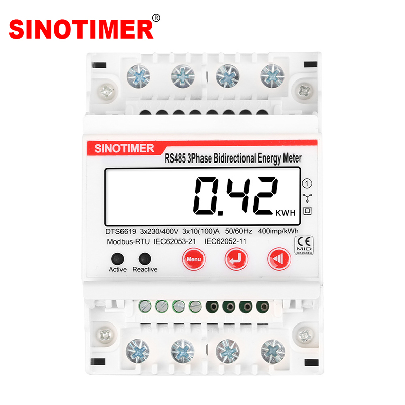 Energy Meter Bidirectional - Medidor de energia bidirecional trifásico 4p