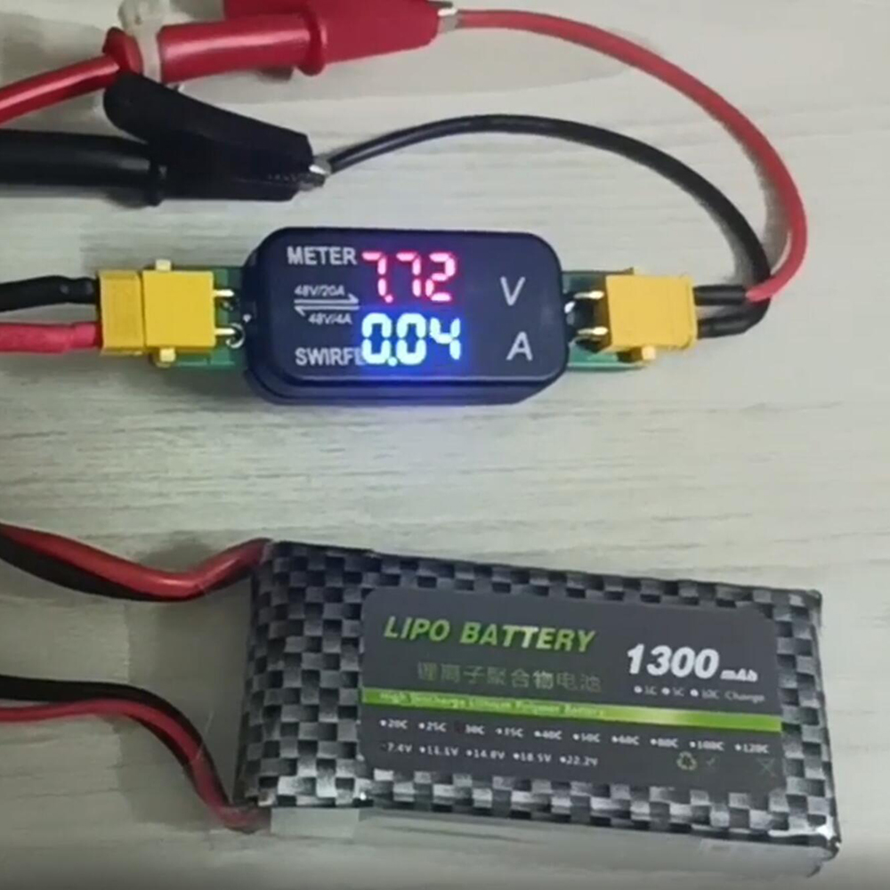 Battery Monitor Coulometer - Voltímetro bidirecional xt30 dc com exposição