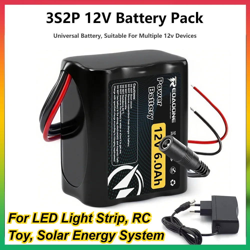 Renewable Energy Technology - Nova bateria recarregável universal 6000mah 12v