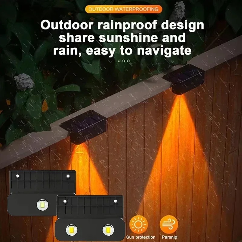 1/2/4PCS Luminária Solar de Pa - Waterproof Junction Box Solar avaliação e preço
