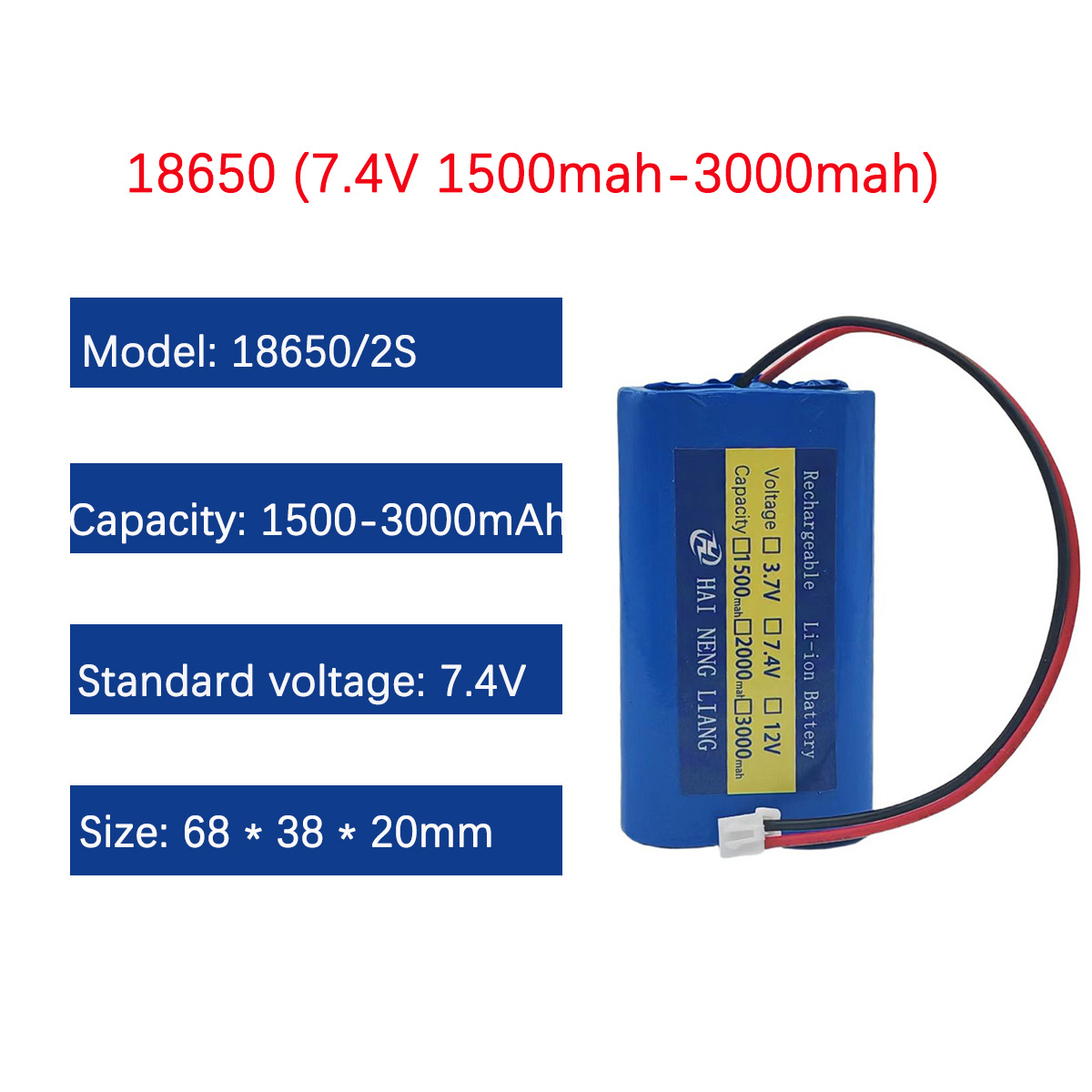 Nova alta energia 7.4 v 18650  - Renewable Energy Technology avaliação e preço