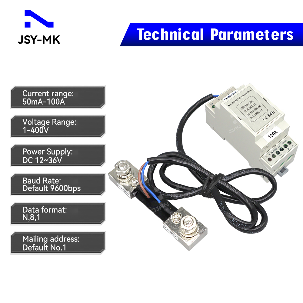 JSY-MK-229 DC 100A Medidas Bid - Energy Meter Bidirectional avaliação e preço