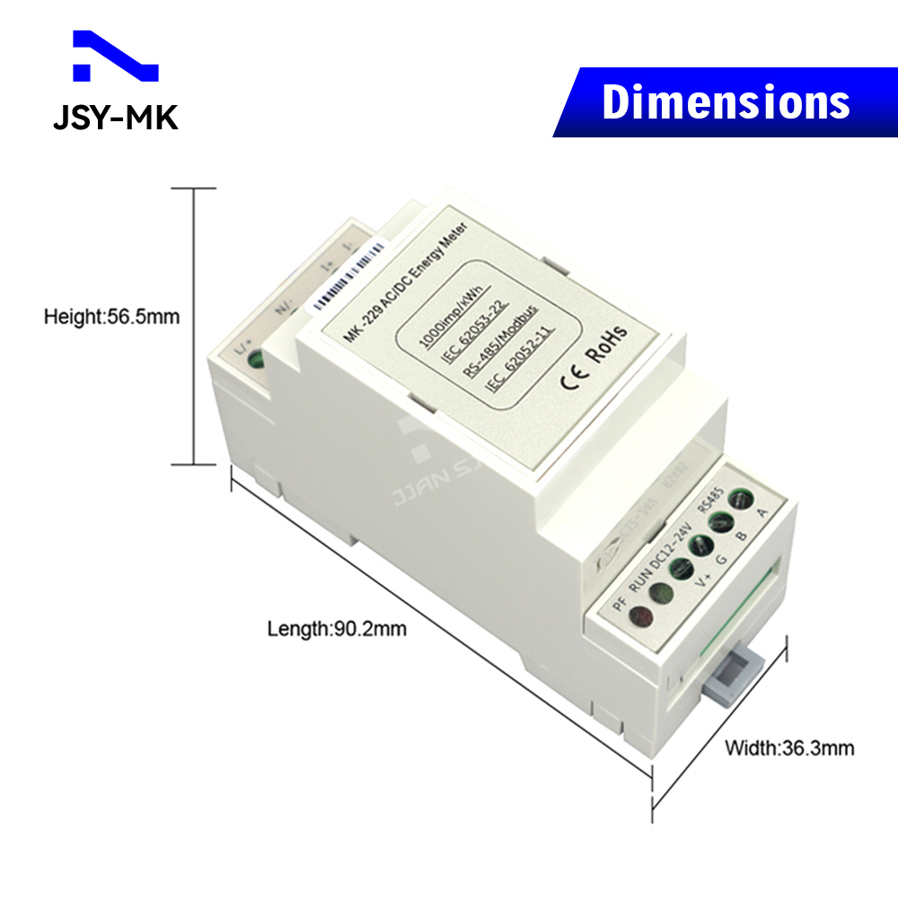 JSY-MK-229 DC 100A Medidas Bid - Energy Meter Bidirectional avaliação e preço