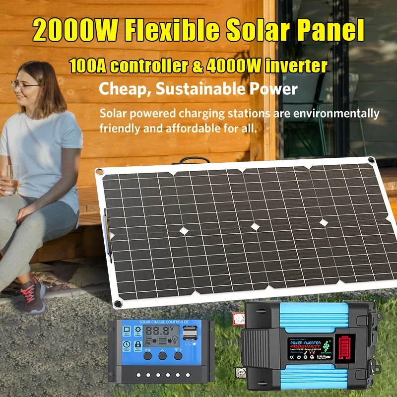 Kit de painel solar de 4000 W  - Renewable Energy House avaliação e preço